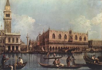 卡納萊托 View of the Bacino di San Marco, St Mark's Basin 卡納萊托 View of the Bacino di San Marco, St Mark's Basin